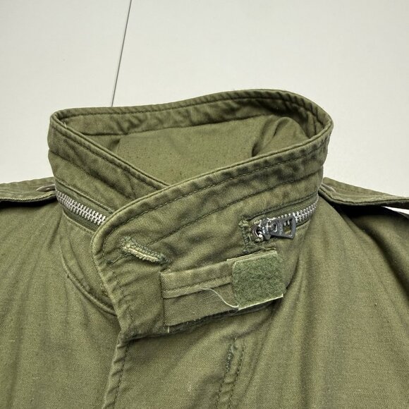 Vintage USMC Field Jacket Mens Medium Green Quilted Cold Weather M65 OG-107 - Picture 9 of 14